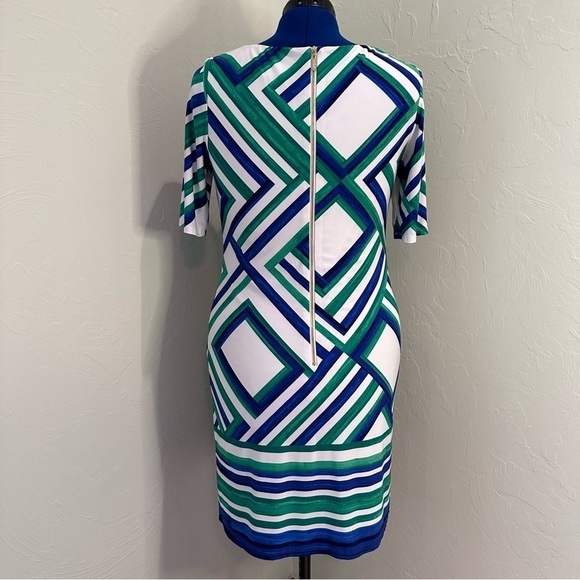 Eliza J Geometric Print Dress Size 10 - Picture 3 of 8